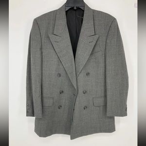 Christian Dior Gray Double Breasted Blazer